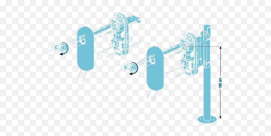 Newmotion Electric Car Charging Equipment Wallbox Attachments 1 Pedestal Column For 1 Station Emoji,