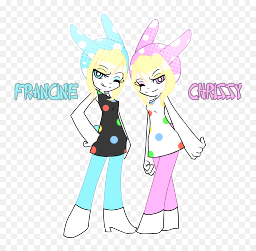 Francine And Chrissy Anime Transparent Png - Free Download Emoji,Anime Eye Emoticons