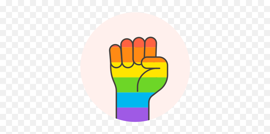 Fist Flag Hand Lgbtq Free Icon Of Lgbt Illustrations Emoji,Facebook Lgbt Emoticons