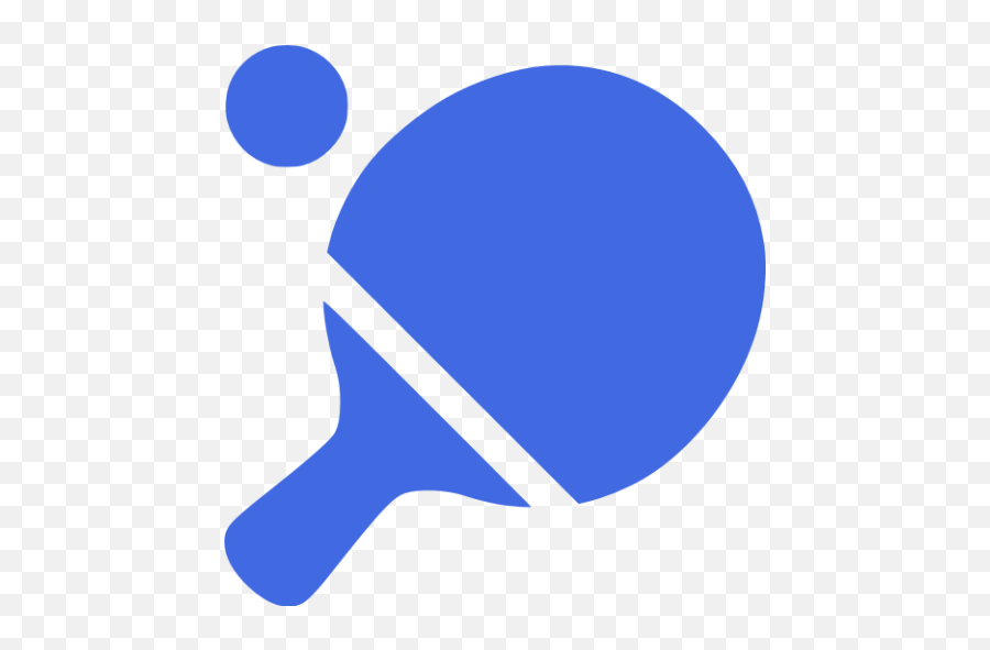 Royal Blue Ping Pong Icon - Free Royal Blue Ping Pong Icons Emoji,Racket Emoji