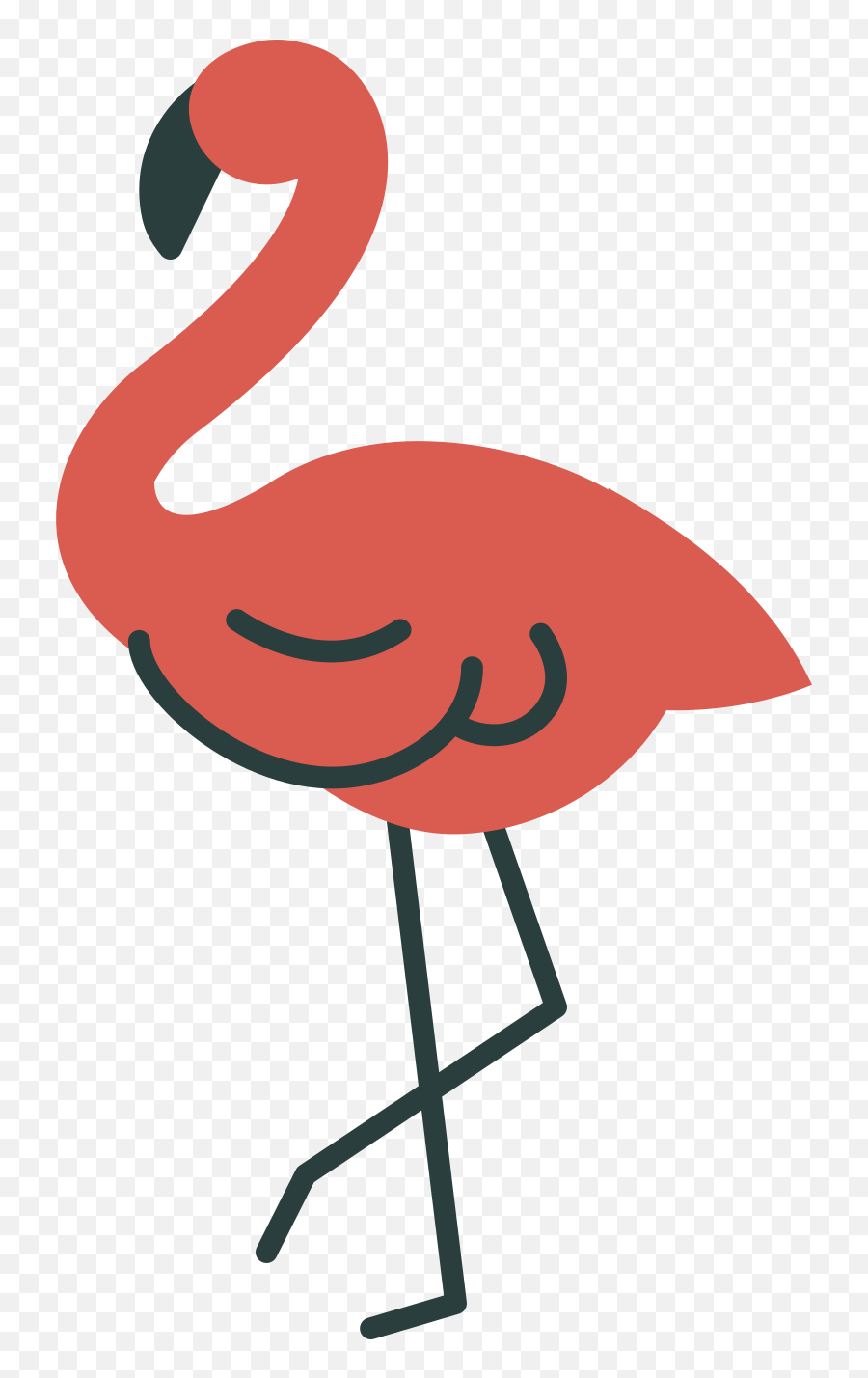 Flamingo Illustration In Png Svg Emoji,Animal Face Emojis