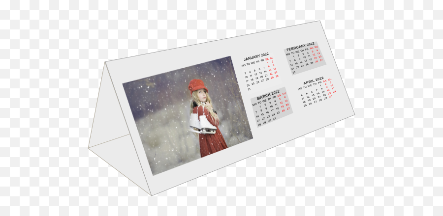 Desk Calendar Deengr Localized For 2022 - A4 Print Emoji,February 14 Calendar Emoji