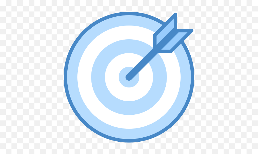 Goal Icon In Blue Ui Style Emoji,Emoji Blue Target