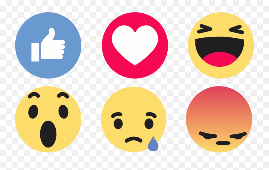 Facebook Like Reactions Icons Download Vector - Facebook Reactions Emoji,American Flag Emoticon Facebook