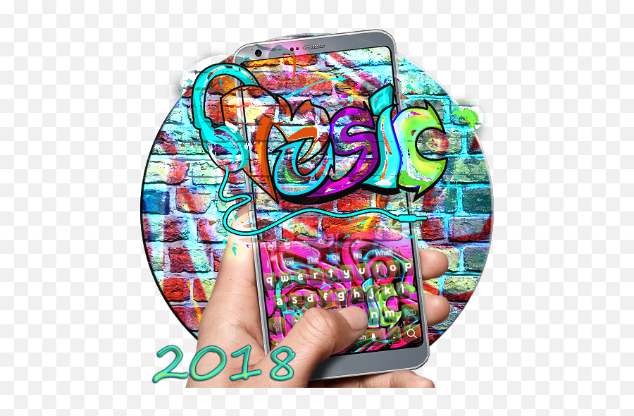 Neon Graffiti Keyboard Theme 2018 U2013 Apper På Google Play - Trippy Emoji,Cm Emoji Keyboard