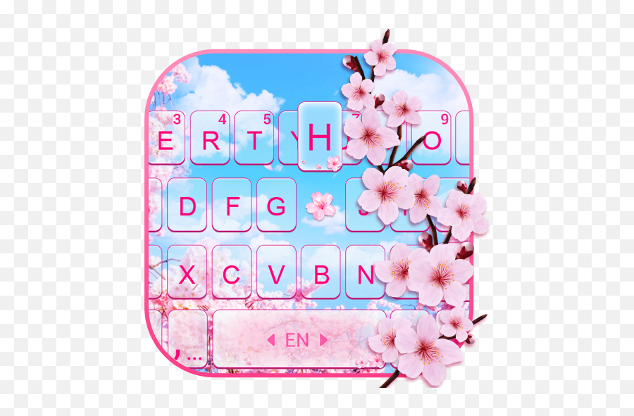Cherry Sakura Keyboard Theme - Mga App Sa Google Play Floral Emoji,Sakura Flower Emoji