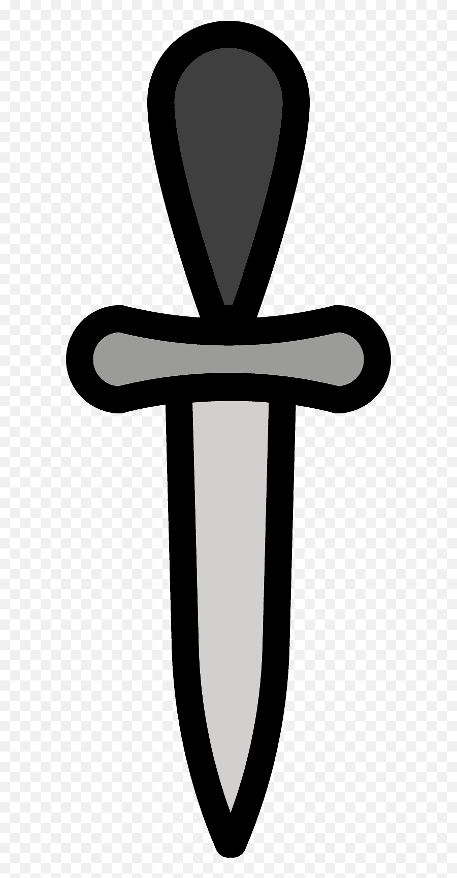 Dagger Emoji Clipart - Solid,Crossed Swords Emoji
