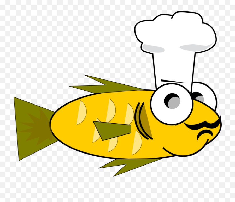 Chef Cook Cooking Fish Goldfish - Cartoon Chef Png Funny Emoji,Gold Fish Emoji