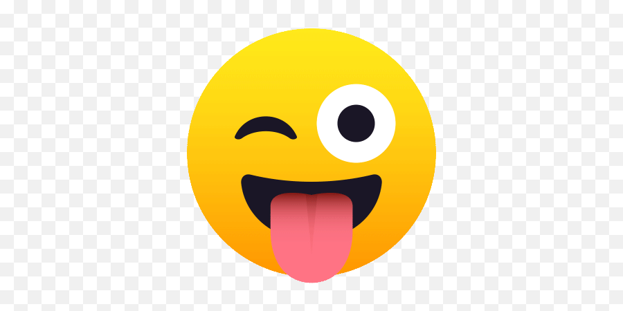 Winking Face With Tongue Joypixels Gif - Smiley Face With Tongue Gif Emoji,Bleh Emoji