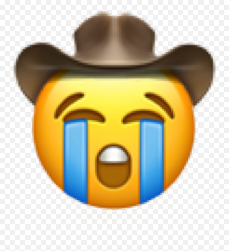 Crying Cowboy Emoji Aesthetic Sad - Samsung,180 Emoji