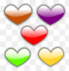 Neon Green Heart Queen Duvet - Hearts Color Emoji,Colored Heart Emoji