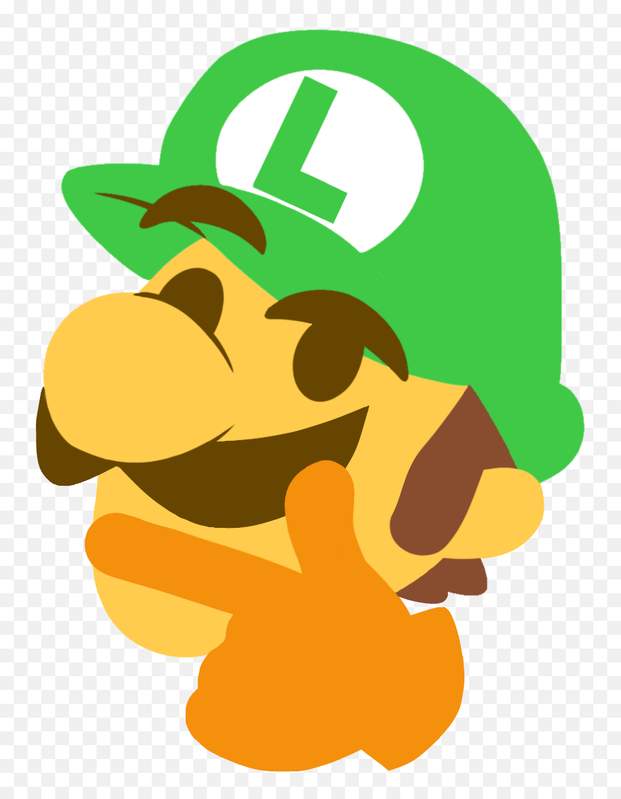 Luigi Emoji,Thonk Emoji Transparent