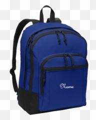 Personalized Full Name Or Monogram Embroidered Backpack By Port Authority - Backpack Emoji,Cute Emoji Backpacks