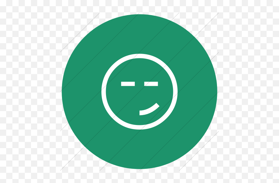 Aqua Classic Emoticons Smirking Face Icon - Dot Emoji,Smirky Emoticon Text