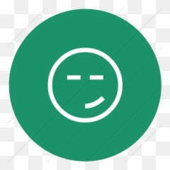Aqua Classic Emoticons Smirking Face Icon - Dot Emoji,Smirky Emoticon Text