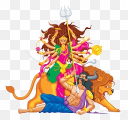God Clipart Durga God Durga - Durga Art Emoji,Goddess Of Emotion