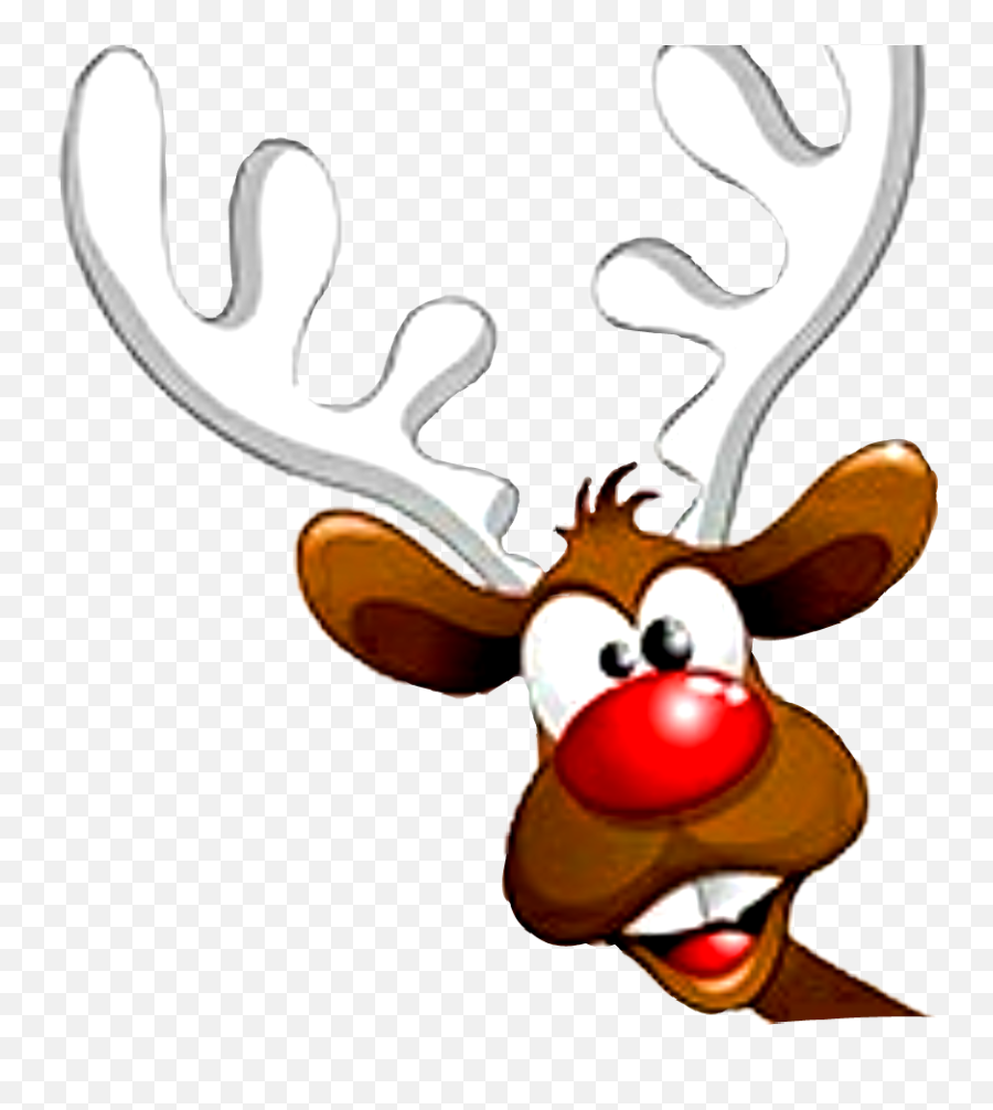 Christmas Rudolph Reindeer Sticker By Bella - Rudolph Png Emoji,Rudolph Emoji