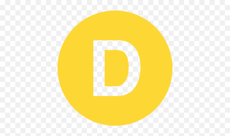 Eo Circle Yellow Letter - Icon Letter D Circle Emoji,D&d Emoticon