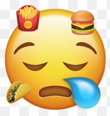 Food Cravings Yummy Emojis Sticker - Emoji Asleep Png,Yummy Emoji