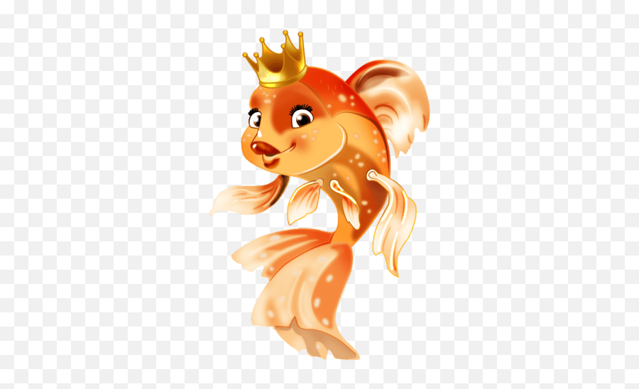 Golden Fish - Goldfish Cartoon Emoji,Queen Emoji Clip Art