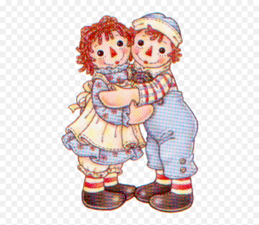 Raggedy Ann E Andy - Cia Dos Gifs Raggedy Ann And Andy Tattoo Emoji,Mugsy Love Emoticons