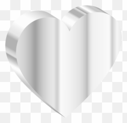 Steel Heart Aluminium Png Clipart - White 3d Heart Png Emoji,Metal Emoji