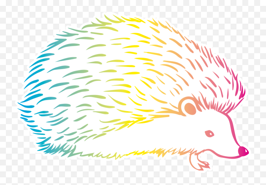 Drawn Porcupine Wall Sticker - Soft Emoji,Porcupine Emoji