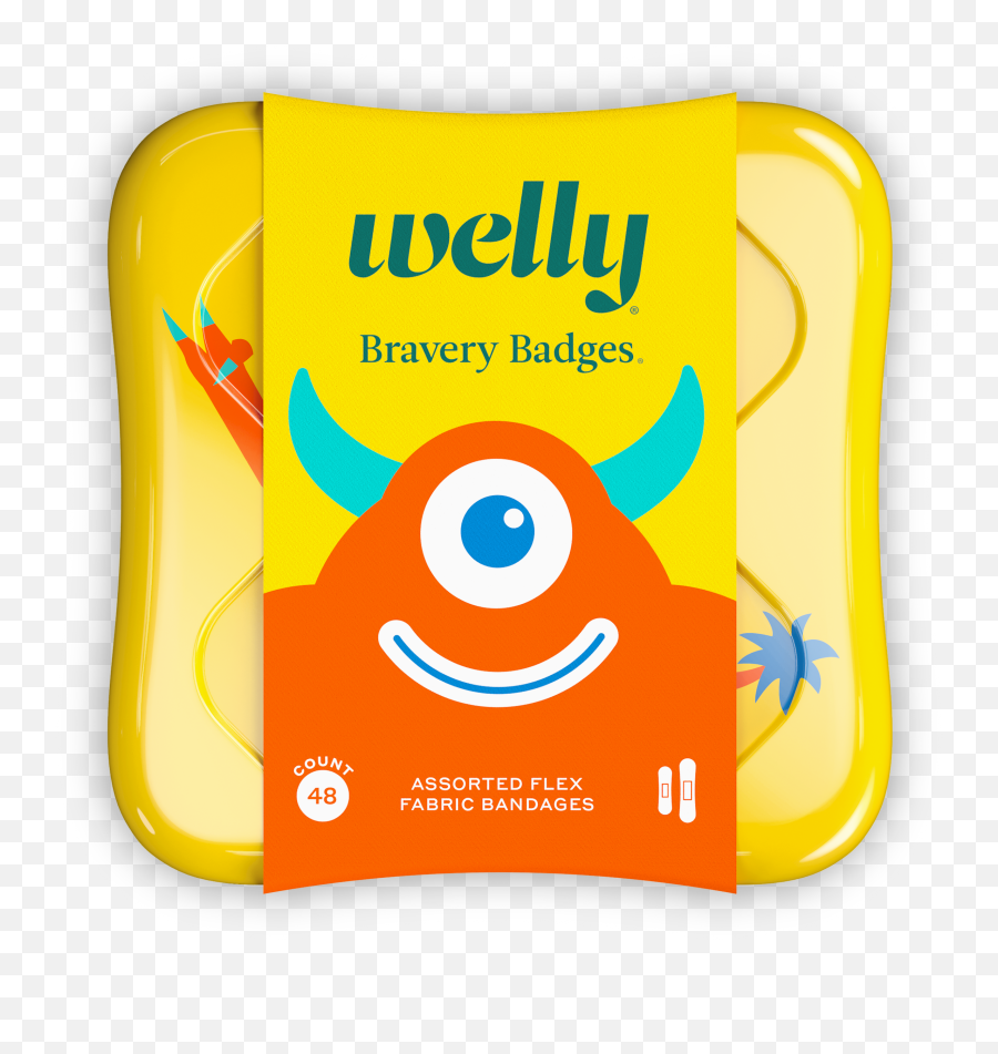 Welly Kids Bravery Badges Monsters 48 Bandages - Walmartcom Welly Emoji,Emoji Eye Bigger