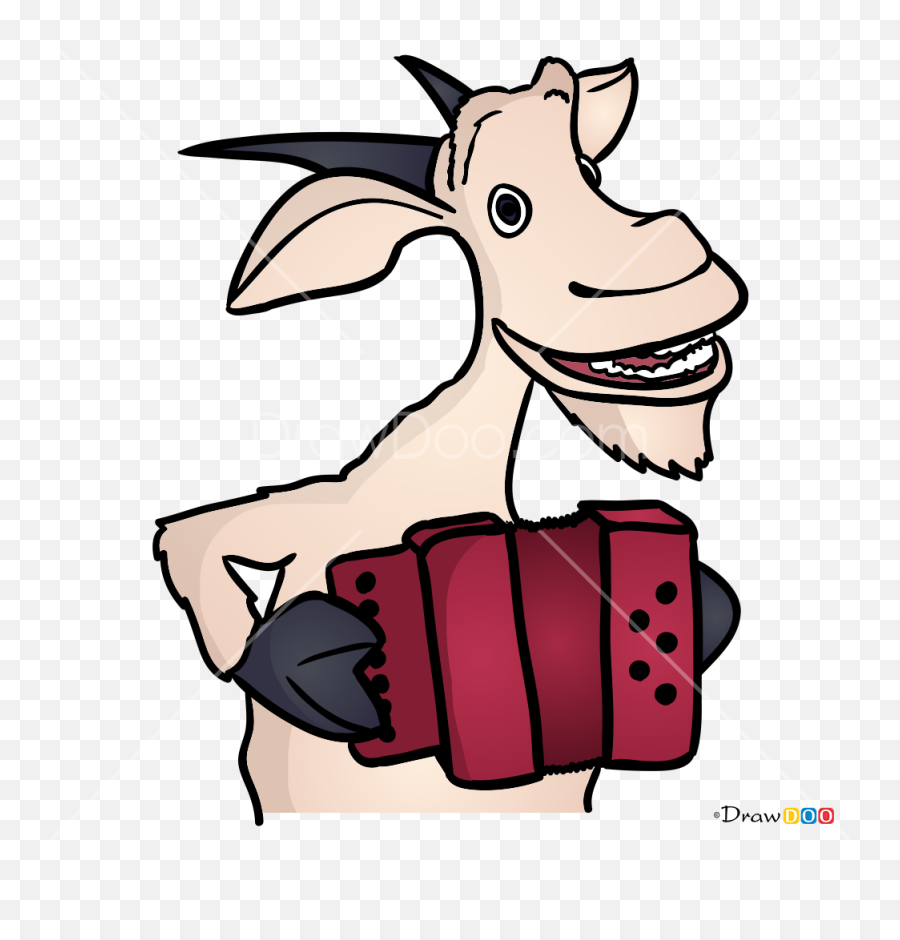Draw Goat With An Accordion Masha - Fictional Character Emoji,Accordion Emoji