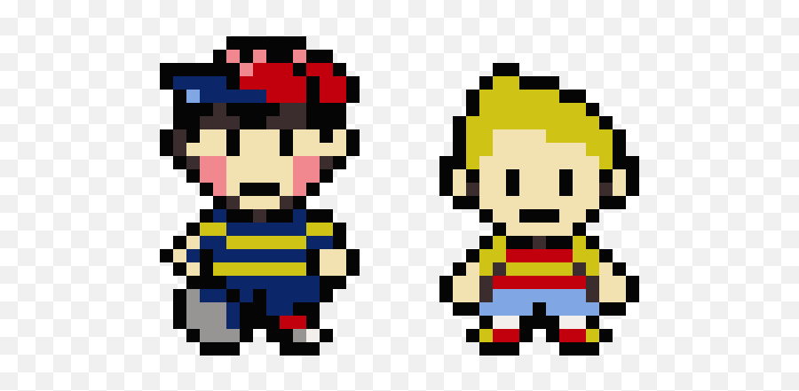 Pixel Art Gallery - Lucas Mother 3 Pixel Art Emoji,Enter The Gungeon Emoticon