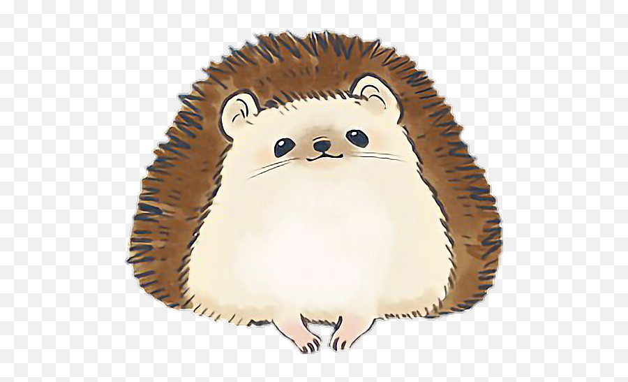 Animals Cute Hedgehog Sticker By Curlic - Soft Emoji,Hedgehog Emoji Apple