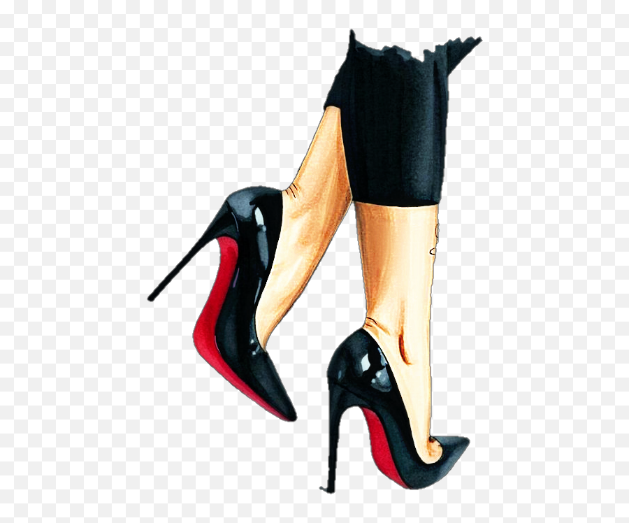 Feet Heels Heel Black Sticker - For Women Emoji,Heel Emoji