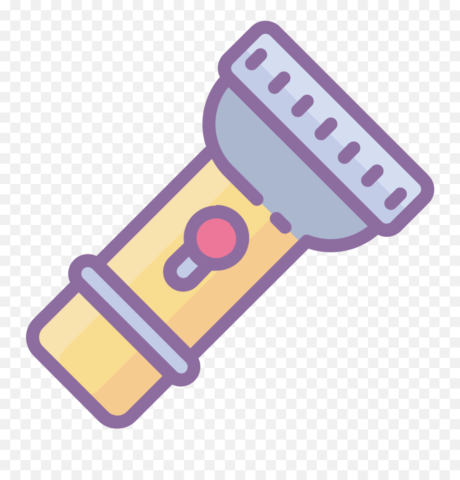 The Object Is A Flashlight With On Button On The Handle - Pink Flashlight Icon Png Emoji,Nut Button Emoji