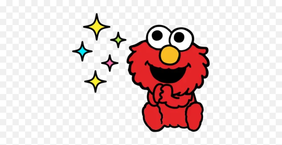 Sesame Street 1 Whatsapp Stickers - Stickers Cloud Png Emoji,Sesame Street Emoji