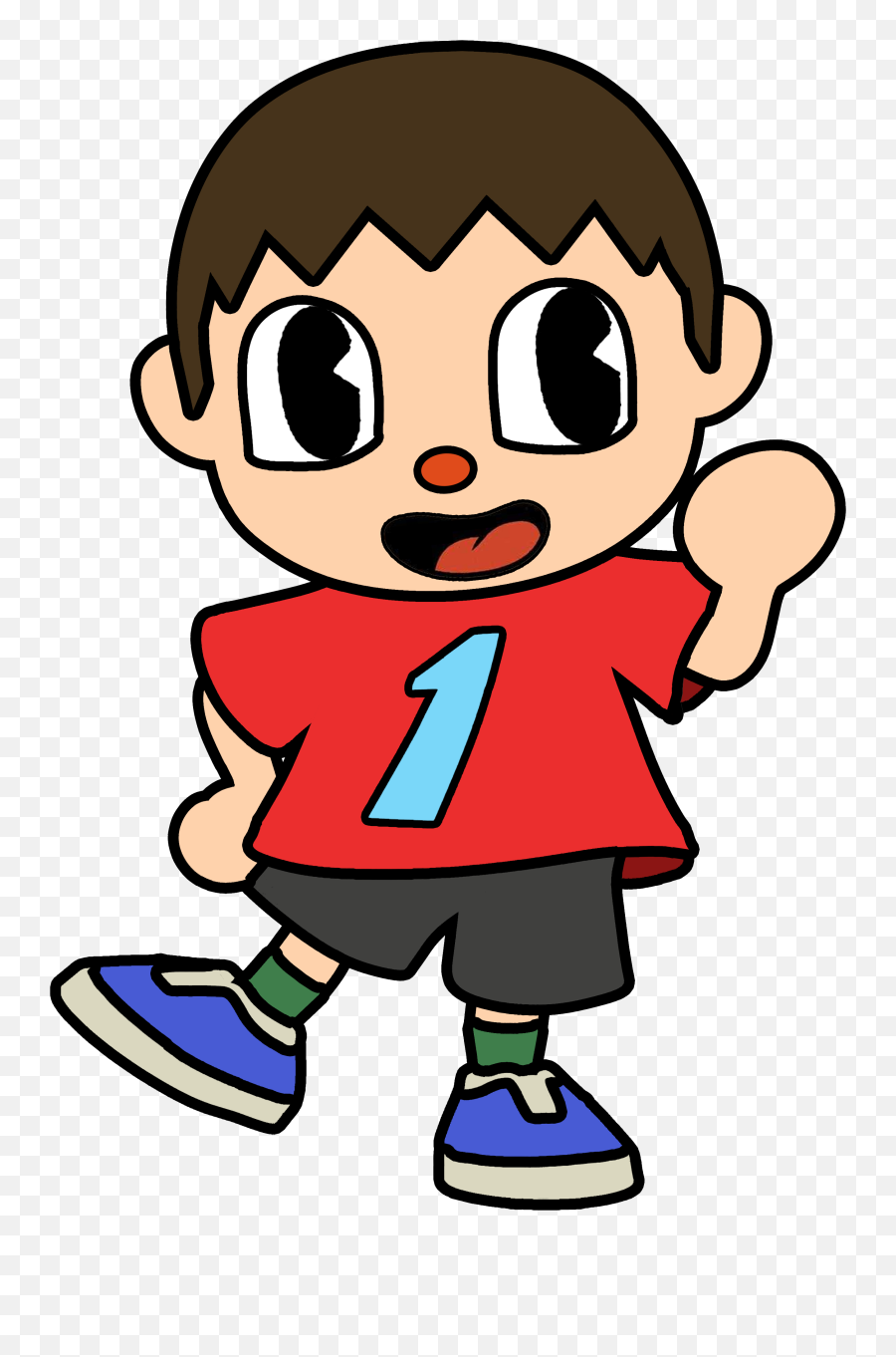 I Made The Villager From Animal Crossing In A Cuphead Style Emoji,Blush Animal Crossing Emotion