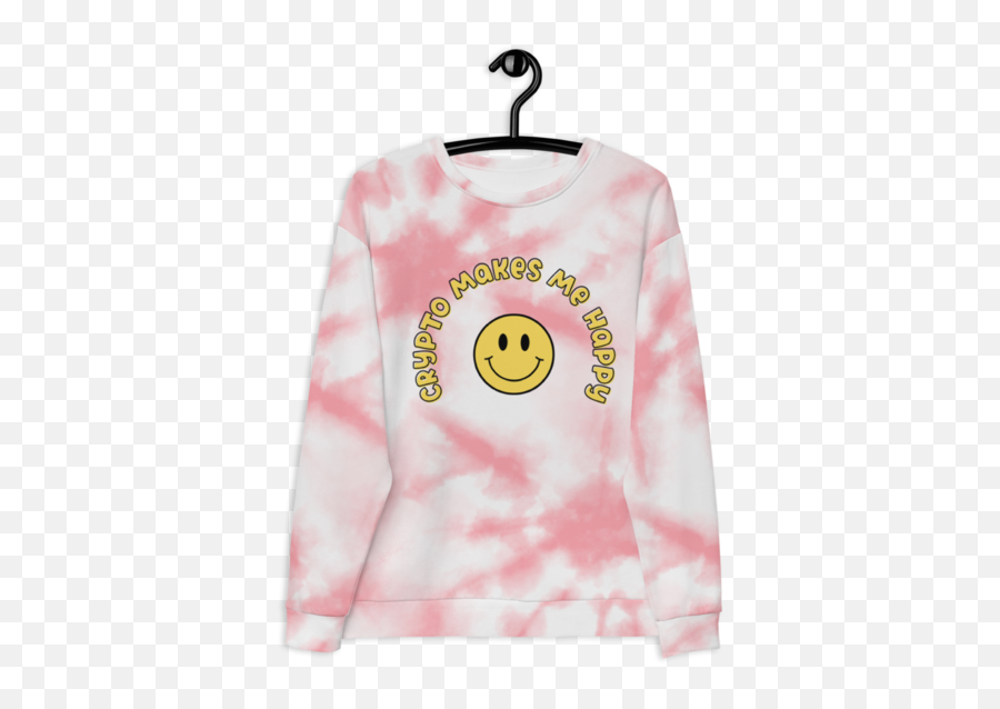 Defi Merch Crypto Makes Me Happy Sweatshirt U2013 Pretty Contracts Emoji,Emojis Of Making Me Happy