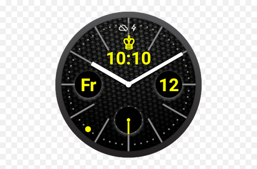 Carbon Royale Watch Face Para Android - Apk Descargar Emoji,App Emojis Coronas De Rey