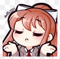 Emotestwitter Emoji,Monika Transparent Discord Emoji