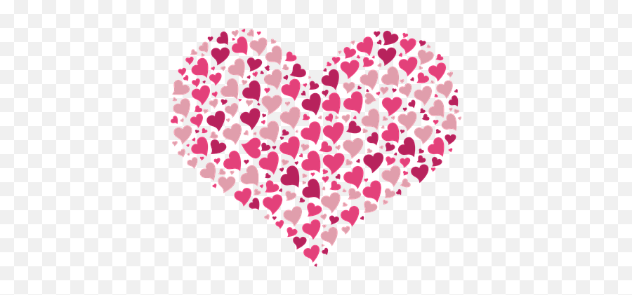 2 Free Hearts Love Vectors - Corazon Lleno De Corazones Emoji,Stencil Heart Emoji