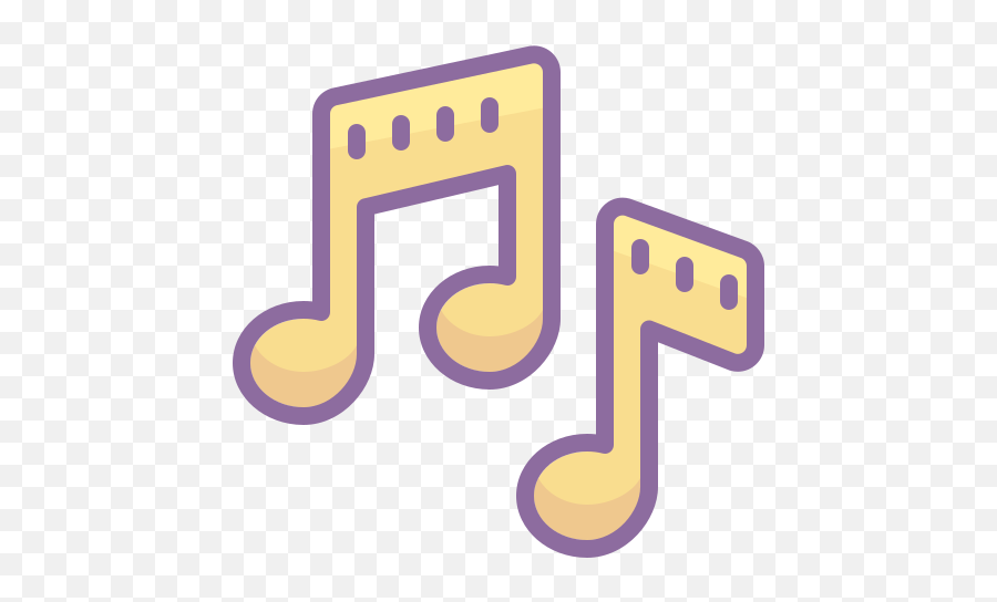 Musical Notes Icon In Cute Color Style Emoji,Musical Note Emoji