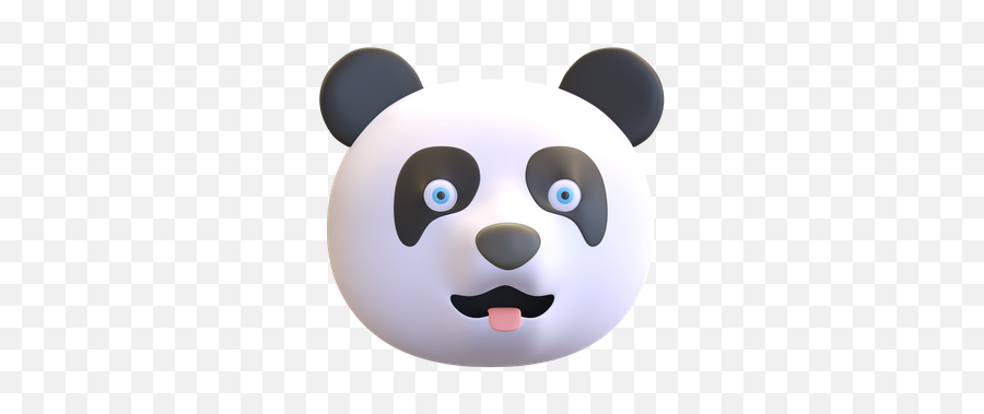 Premium Surprised Panda Emoji 3d Illustration Download In,Animal Face Emojis