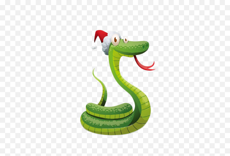 Snake Santa Claus Christmas Reptile Serpent For Christmas Emoji,Viper Emoji