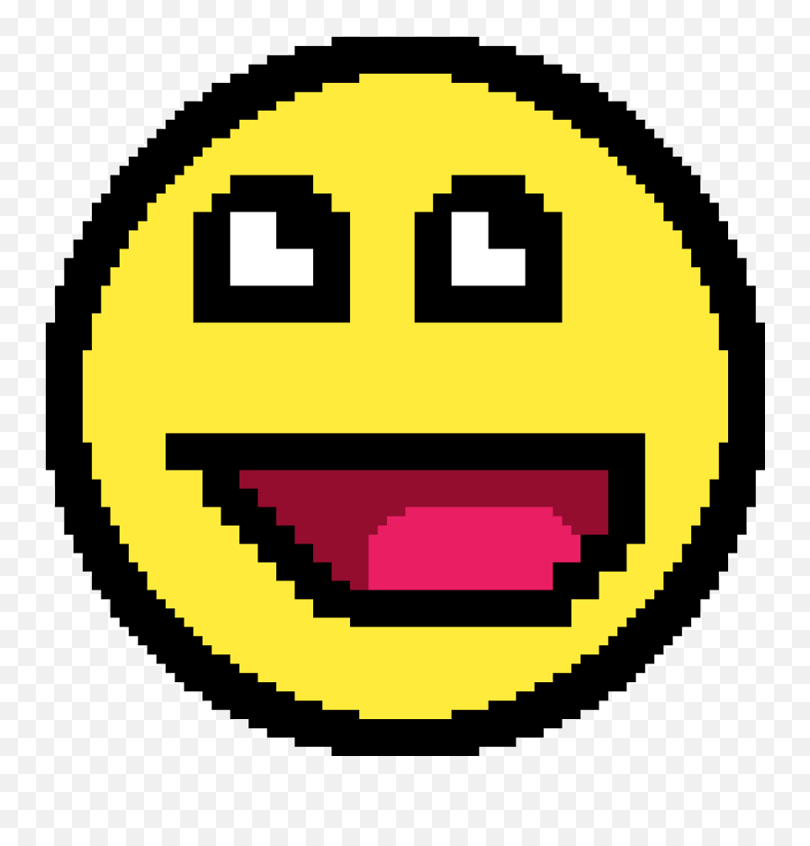 Pixilart - Chicago Emoji,Awesome Face Emoticon