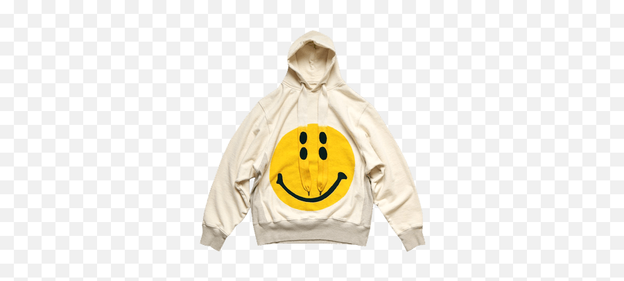Kapital Rain Smile Hoodie U0027naturalu0027 Goat Emoji,Zip Up Face Emoji