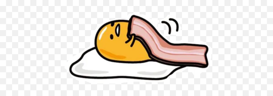 Gudetama And Pusheen 1 By - Sticker Maker For Whatsapp Emoji,Bacon And Eggs Emoji