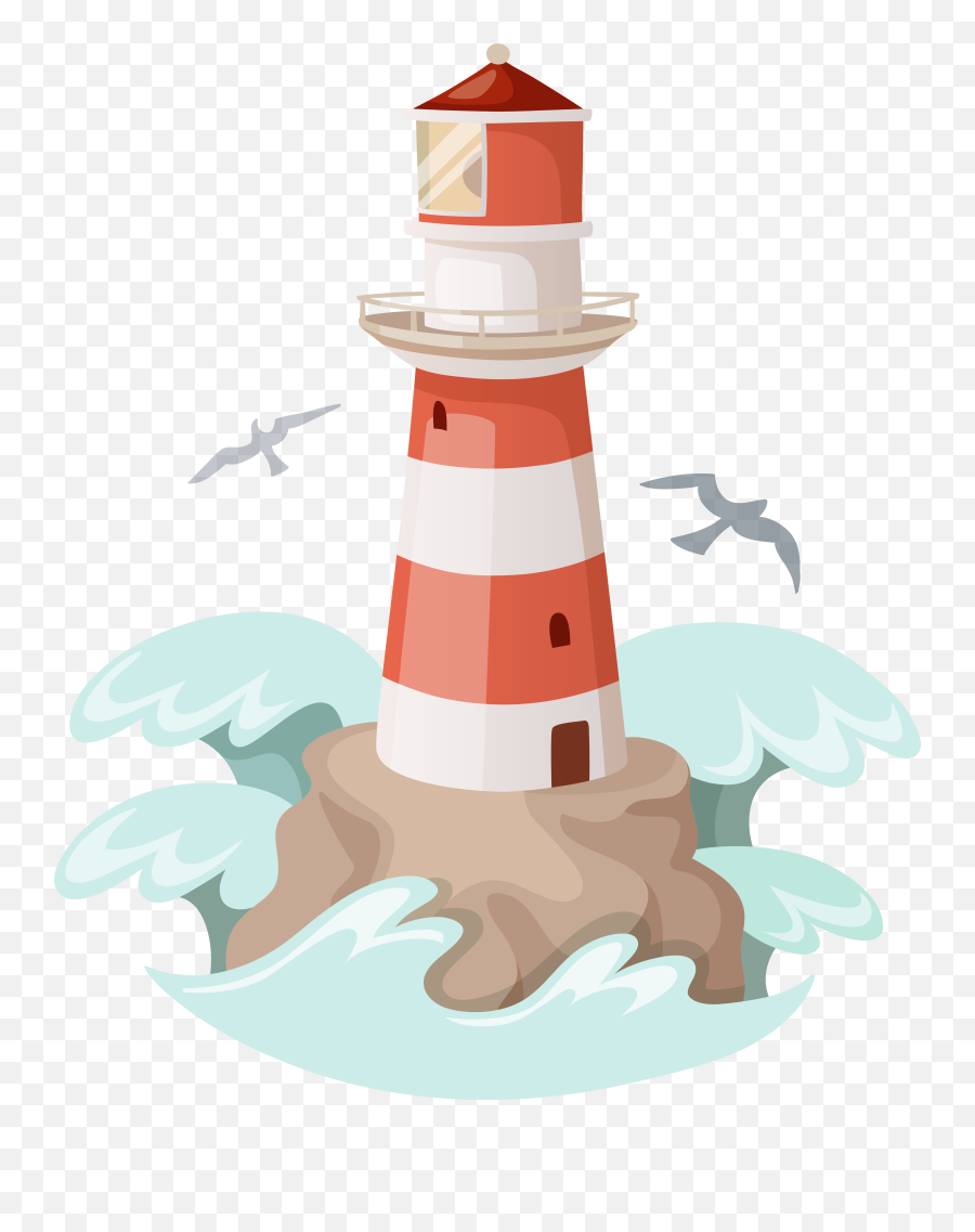 Lighthouse Clipart Image - Transparent Background Lighthouse Clipart Png Emoji,Lighthouse Emoji