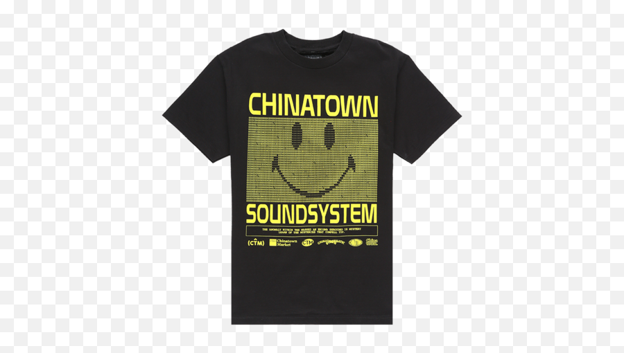 Chinatown Market Sound System Tee - Rapcityro Happy Emoji,Ro Emoticon