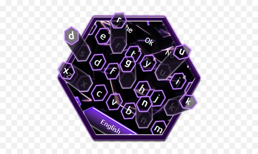 Amazoncom Black Purple Crystal Keyboard Theme Appstore - Dot Emoji,Purple Video Game Emoji