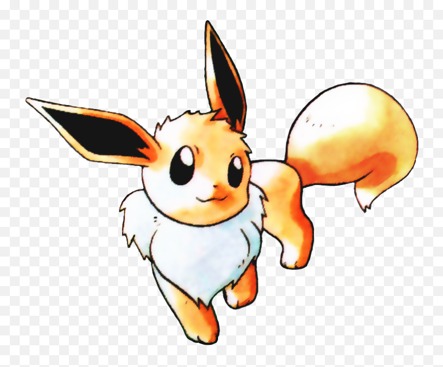 133eevee Rb - Water Earth Fire Air Pokemon Full Size Png Pokemon Red And Blue Pikachu Eevee Emoji,Eevee Emoji