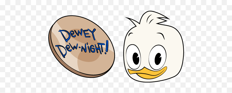 Dewey Dew Night Cursor - Dewey Duck Png 2017 Emoji,Night Emoticon